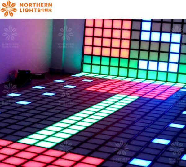 LED Interactivo Terraço azulejos Grade de Salto Para Parque de Diversões