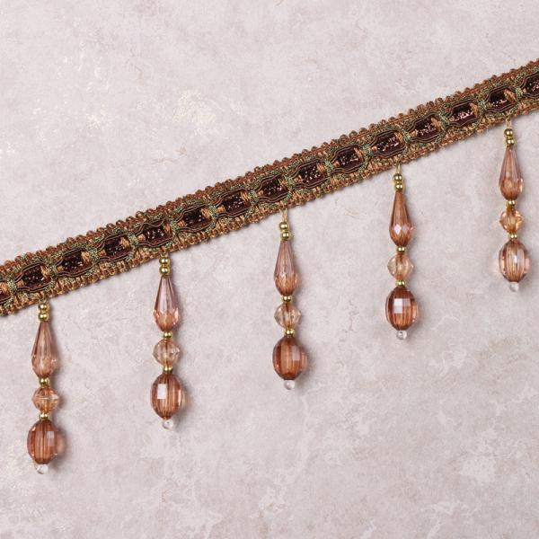 Handmade fashionable chain beads lace tassels fringes for curtain/sofa/pillow decoration