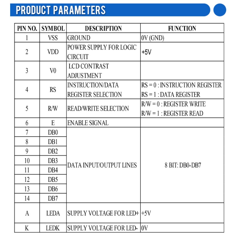 Yellow Green Film 1602A Character LCD Screen Controller ST7066 1.5 Inches Support Scheme Development