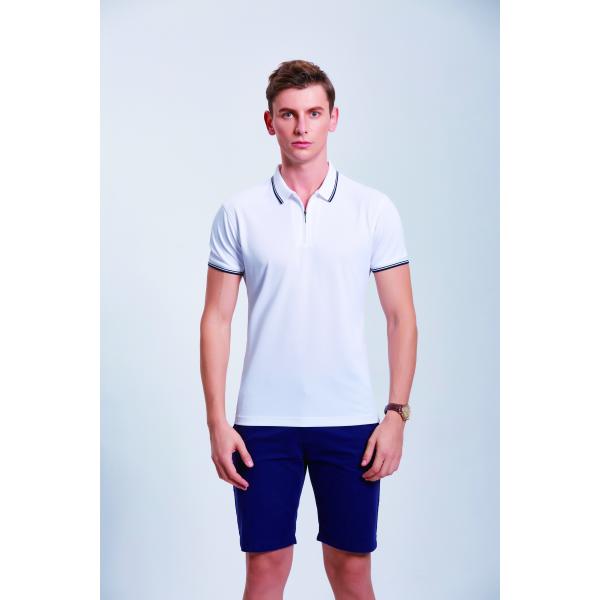 Футболка поло спорта 100% хлопок людей рубашек рукава краткости Flyita Breathable