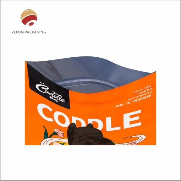 Customizable 4-Layer Pet Food Packaging / Pet Food Stand Up Pouch With Moisture