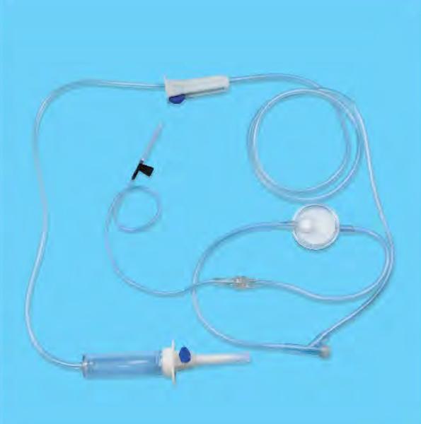 Disposable Infusion Set With Precision Filter EO Sterilization PP PVC