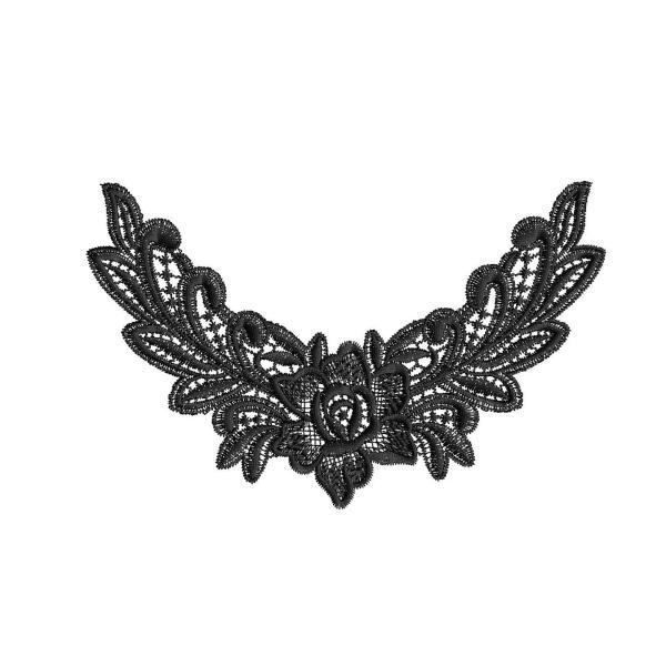 High quality embroidery trimming embroidery lace collar trim