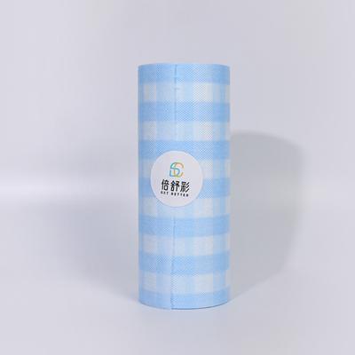 ODM bleu Tissu jetable pour les plats sur un rouleau Tissu jetable non tissé pour les plats