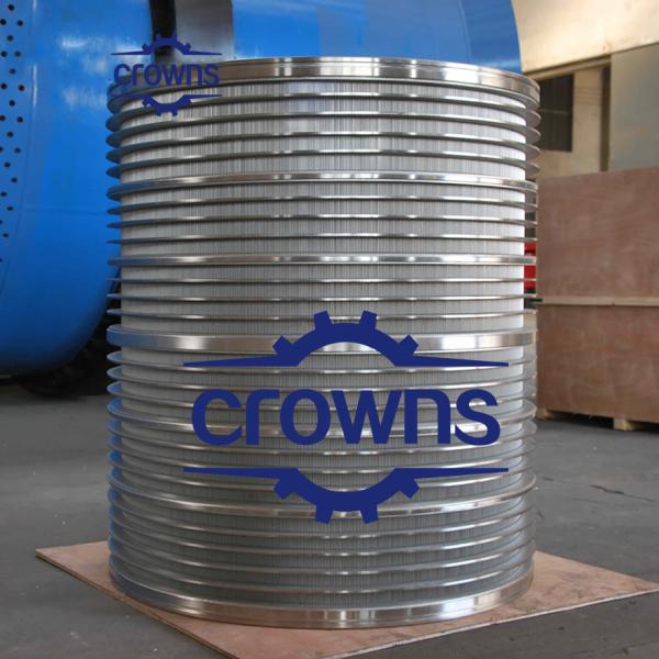 Stainless Steel Wedge Wire Slotted Paper Making Pressure Screen Basket