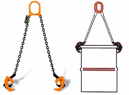 Dispositivos de elevación mecánica JTJC-A Abrazadera para bidones para el transporte seguro y fácil de bidones de acero