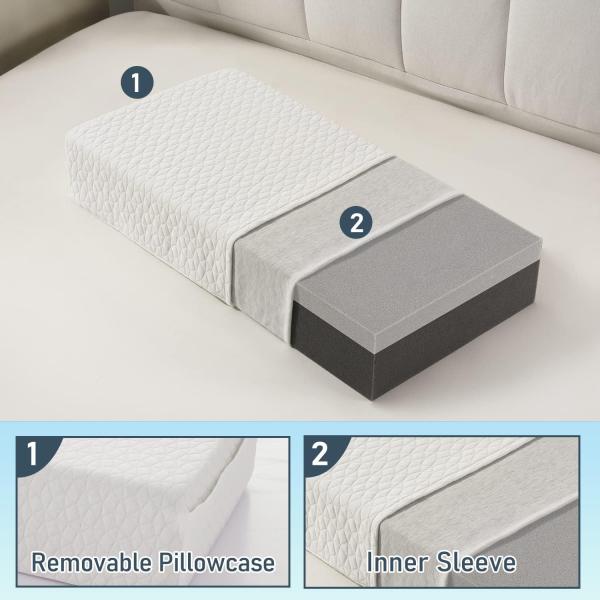 Anti-Static Memory Foam Side Sleeper Pillow Cooling Ice Cube Pillow for Nursing