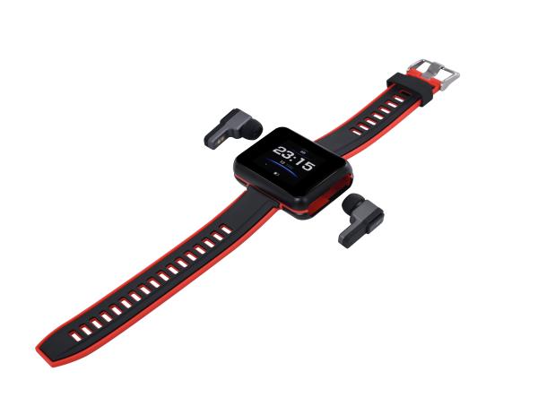 T91 Smart Watch 2 en 1 TWS Bluetooth résistant à l'eau appel fréquence cardiaque musique sportive Smart Bracelet Écouteurs