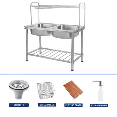 Top Mount Stainless Steel Sink Stand With 1 Bowl And Rust Resistant