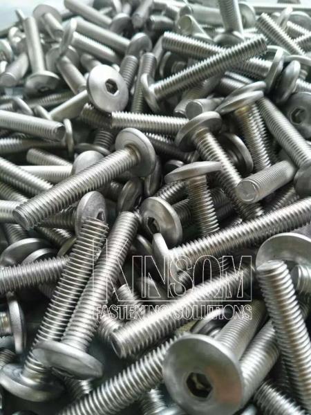 inner hexagon truss head machine screws special kinsom fasteners Dacromet nickel coating