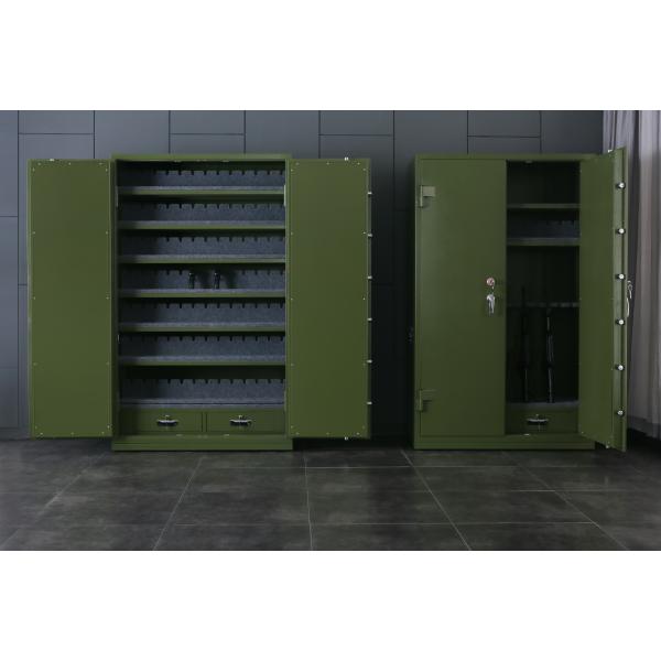 Metal Double Door 3 Shelves Safe Gun Locker Steel Security Safe Military