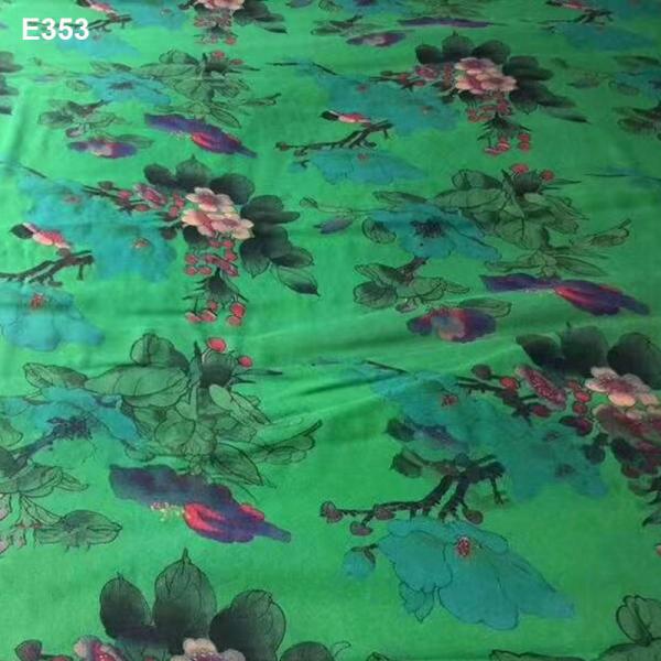 Изготовленный на заказ напечатанный шелк Sandwashed 27mm крепирует ткань парчи шелка ткани Китая De чистую