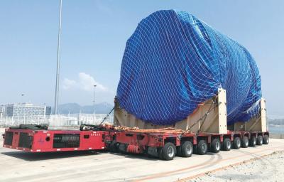 Hydraulic Modular Truck Trailer With ABS Anti-lock Braking System And 160kN Tractive Force
