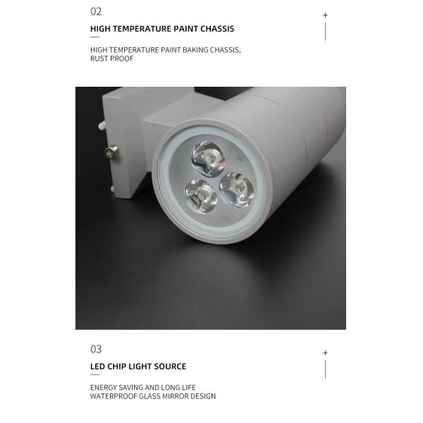 Double Head Shell E27 Outdoor Wall Lamp LED Waterproof Modern Simple 6w