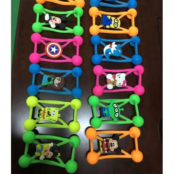 Hot Sale Universal Silicone Phone Case 3D Cartoon LED Flash Light Phone Cover For Iphone Accessories