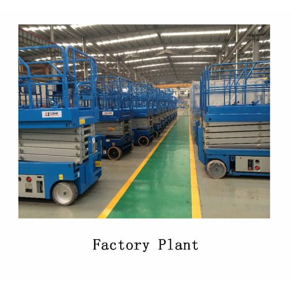 Mini Scissor Lift Equipment AC DC Motor Drive Elevating 8 Meters Height