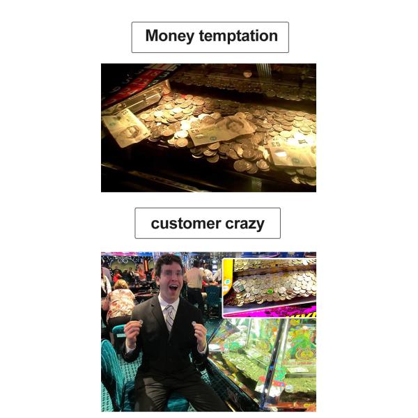 6 Person Amusement Game Machines Coin Pusher