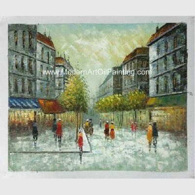 Classic Style 100% Hand - Made Contemporary Paris Oil Painting Flexible Neo