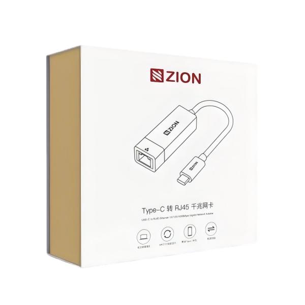 Type-C/RJ45 Gigabit Network Adapter High-Speed USB-C to Ethernet Connectivity