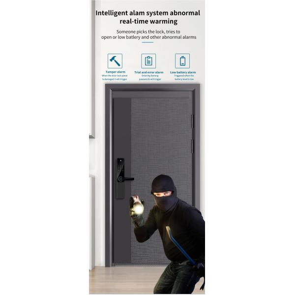 Алюминиевый Туя Умный замок отпечатков пальцев Черный Замок гостиничного номера Электронные дверные замки