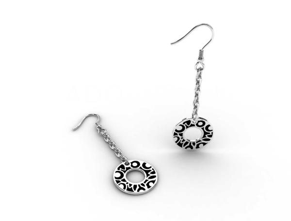 Fashion High Quality Tagor Jewelry 316L Stainless Steel Enamel Dangles Hook Earrings
