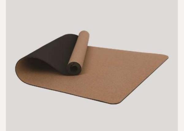 esteiras da ioga do TPE de 1300G 660mm Cork Anti Slip Thick 6mm