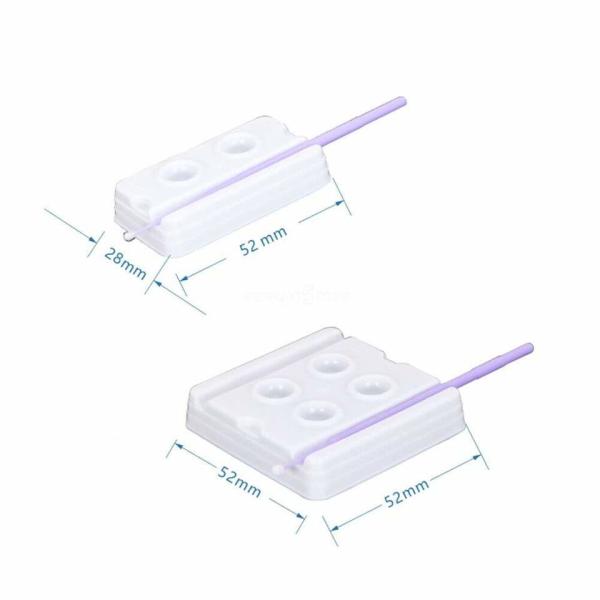 Dental Materials Blending Wells 2/4 Wells Disposable Mixing Trays ECO-Friendly Plastic Dental Mixing Wells