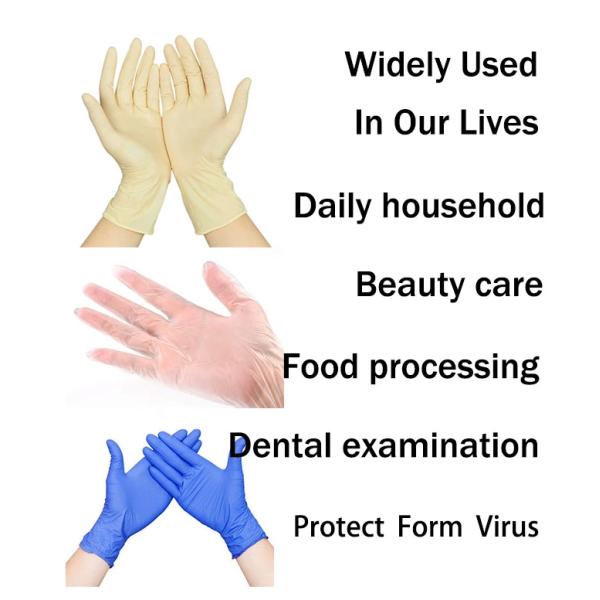 Disposable Pvc Medical Vinyl Gloves Transparent Household Cleaning