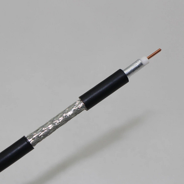 Video Low Loss 75 Ohm Coax To Rj45 , Polyvinyl Chloride 100 Feet Coaxial Cable