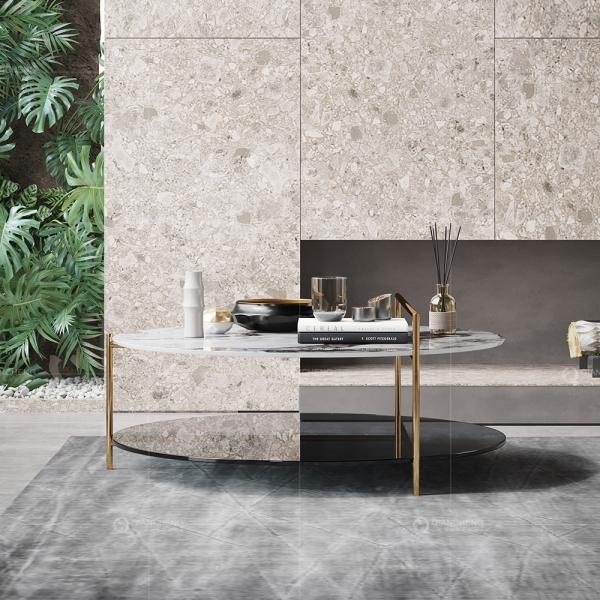 Round SS Coffee Table Sets Hotel Center Home Living Room Furniture