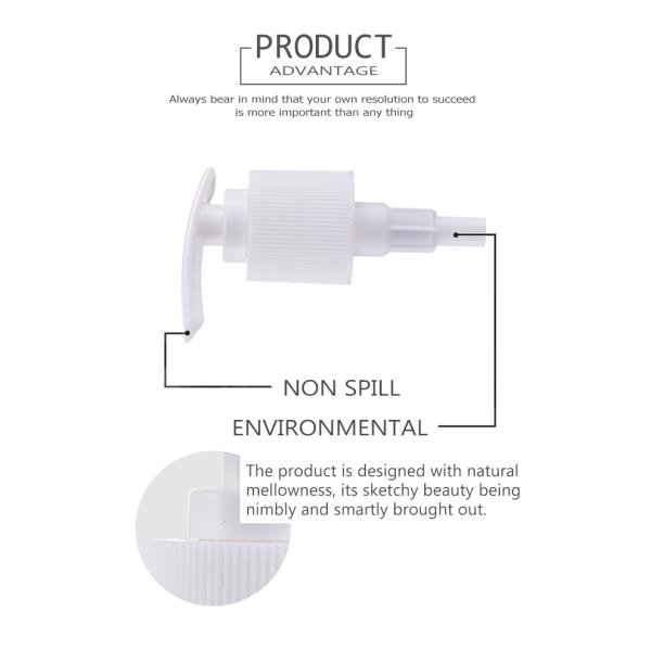 Customized Lotion Plastic Bottle Pumps White Dispenser For Household Bottle 1.8cc SR-302