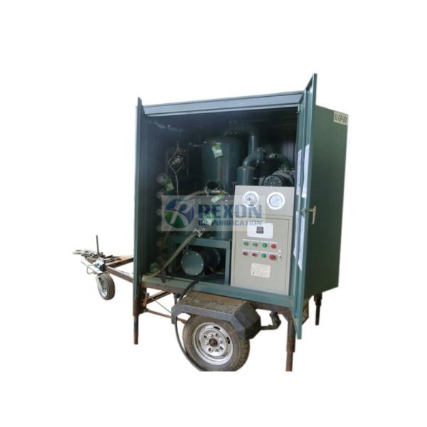 3000Liters/Hour double stage high vacuum transformer oil filtration Unit equip with fully enclosure and trailer