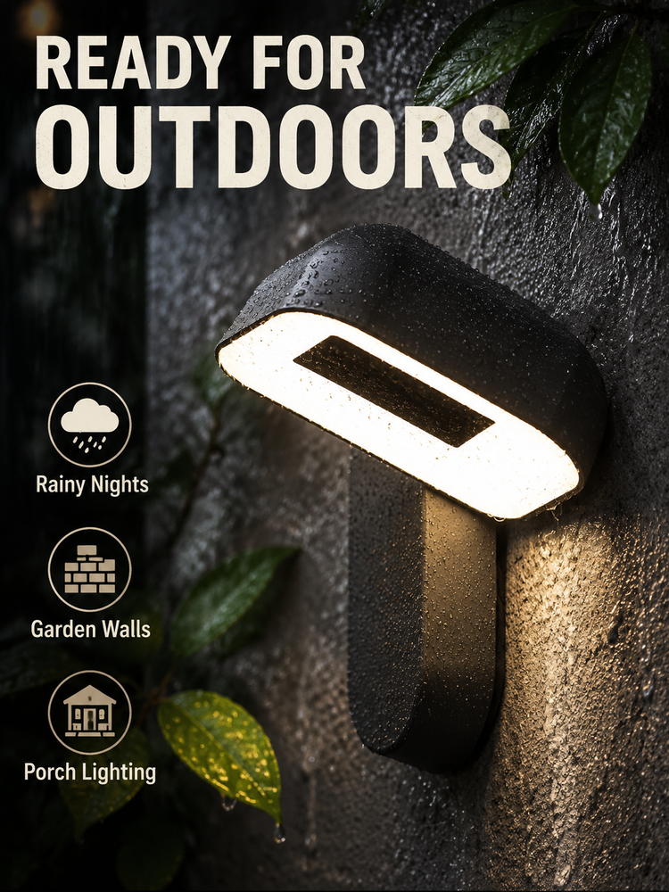 Motion Sensor Modern LED Exterior Wall Sconce Outside Wall Lights For Porch Patio Balcony