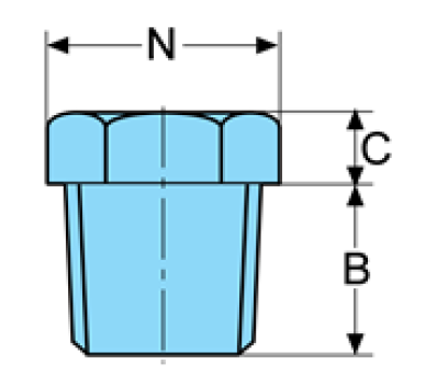 Hexagon Head Male Threaded Pipe Fittings , Stainless Steel Forged Fittings