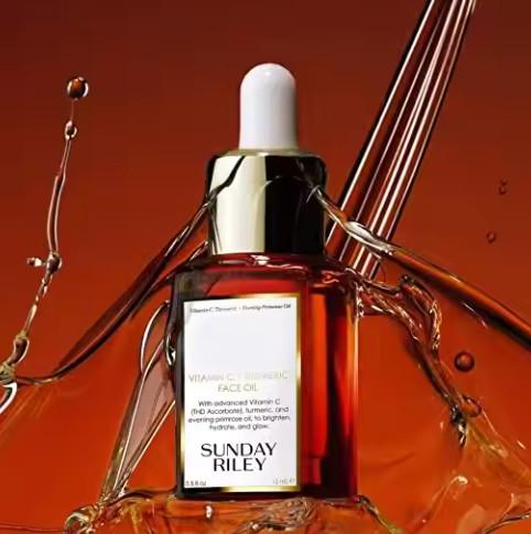 Vente à chaud Étiquette privée Organique Curcuma Soins de la peau sérum facial pour éclaircir Brillant éclairant L' huile de sérum de curcuma