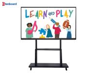 Pizarra Interactiva Qtenboard con Función de Inteligencia Artificial, Sistema Dual Android 14.0 y Windows para Educación