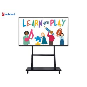 Qtenboard Interactive Whiteboard with AI Function Android 14.0 Windows Dual System and Built-in DMS Platform for Education