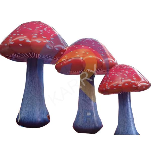 LED Light Fun Mushroom for Festivals and Ceremonies 5m or Customized Size PVC Material
