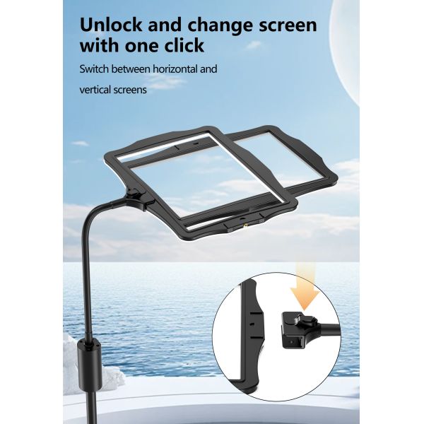 Magnifier Lamp With Floor Stand Infinite Adjustment of Light Brightness 360 Degree Rotation, Multi-Angle