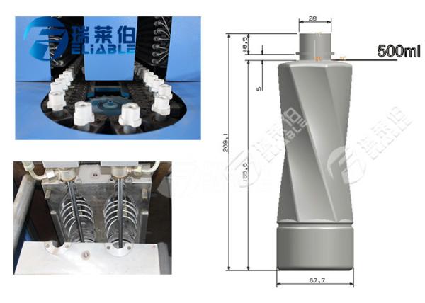 Manual Plastic Water Bottle Manufacturing Machine 2000 BPH Capacity