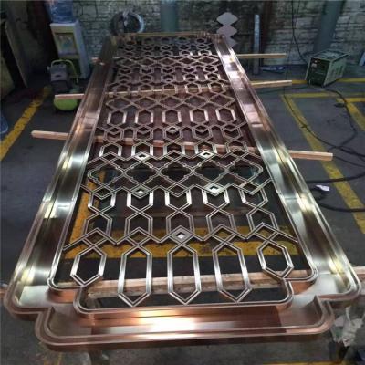 rose gold color metal stainless steel 3D panels for wall cladding china supplier