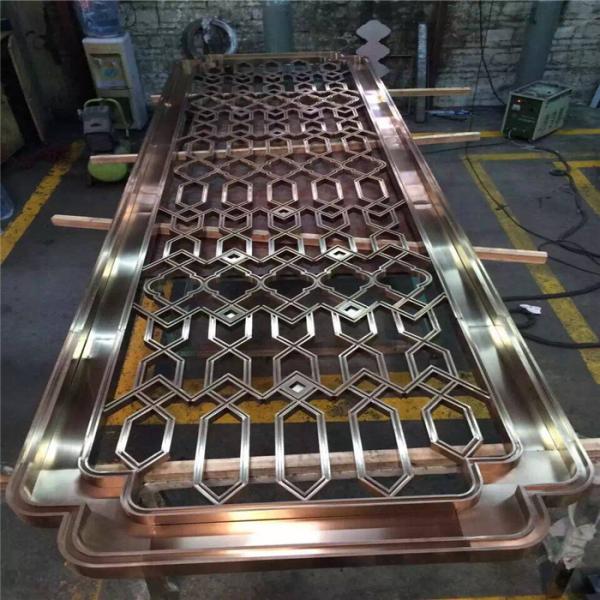 rose gold color metal stainless steel 3D panels for wall cladding china supplier