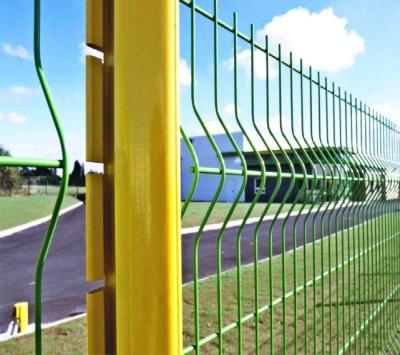 A segurança curvada 3D de aço galvanizada soldou a cerca Panels 50x200mm 50x150mm