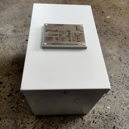 75kva Single Phase Dry Type Transformer NEMA 4X 304 SS Enclouse 480 to 120 Transformer
