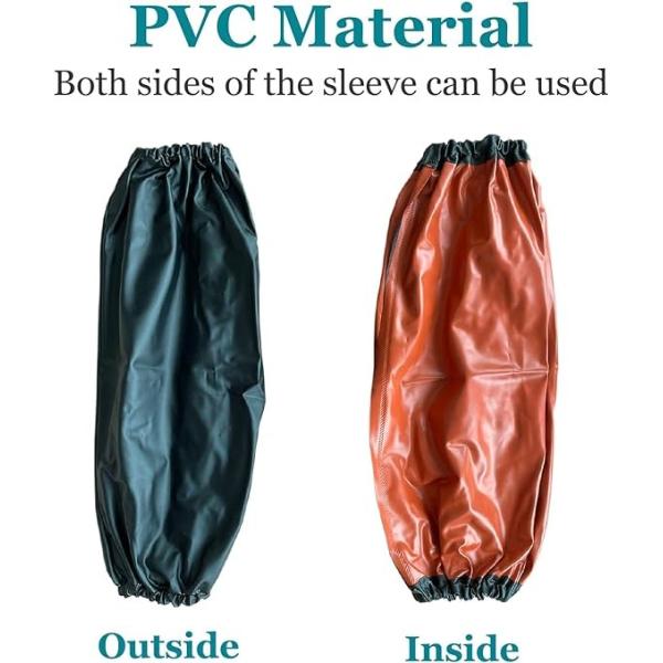 PVC Arm Sleeves Covers, Waterproof Oilproof Sleeves Protector, Protective Arm Oversleeves With Elastic Cuffs