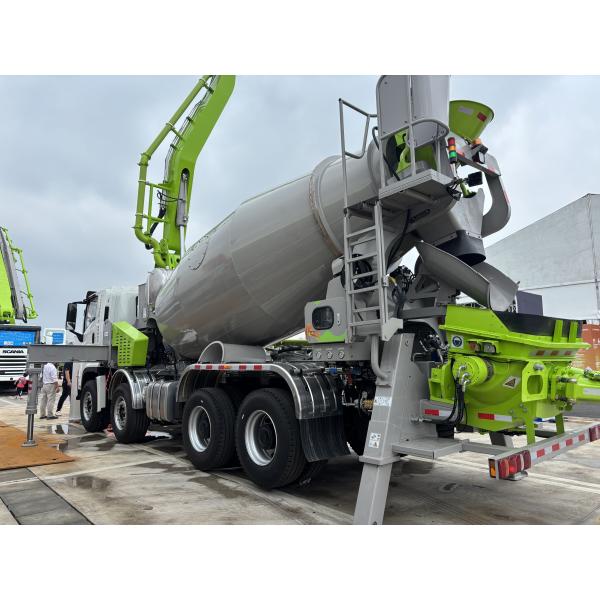 9m3 Concrete Pump Mixer Truck 28m Max Speed 82km/h and Diesel Fuel for Construction