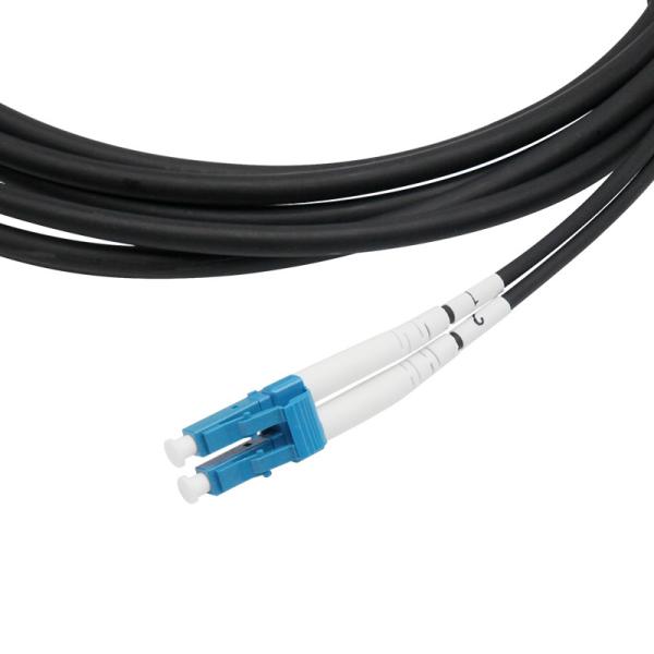 Outdoor Armored Fiber Optic Cable / With IP67 ODVA Waterproof Connector /Tactical Fiber Optic Cable