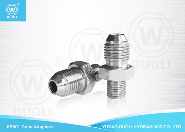 Gas Male JIS Hydraulic Fittings Adapter 60 Degree BSPT Pipe Thread Adapter