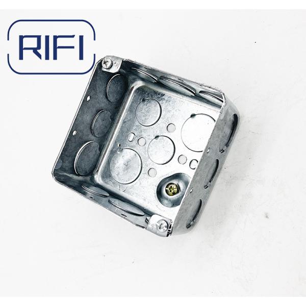 2 Ганг Металлическая стена Электрическая стыковочная коробка квадратная форма