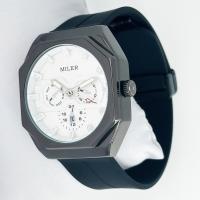 Reloj de muñeca Casual Cronógrafo Calendario luminoso a prueba de agua Banda de silicio Reloj de hombre